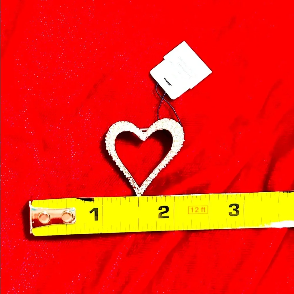 💎✨Swarovski ✨💎 Pave Crystal Signed Open Heart Brooch!! - Picture 2 of 5